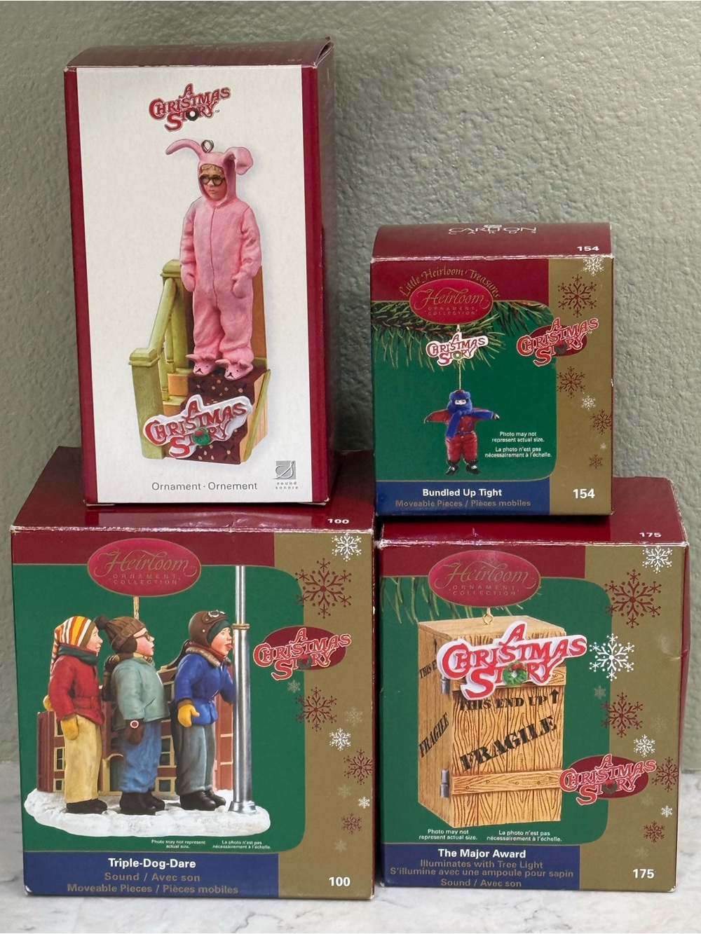 A Christmas Story Set of 4 Heirloom Ornament Collection
